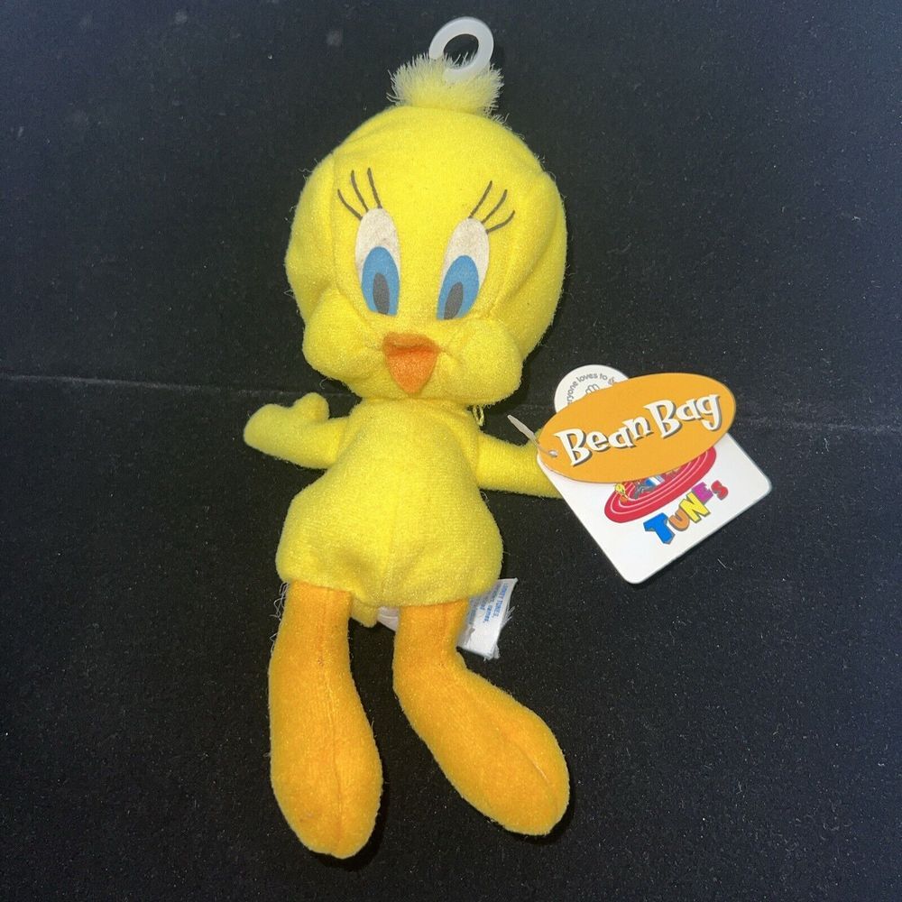 Vintage Looney Tunes‎ Tweety Bird 6" Plush Doll Bean Bag NWT 1997 Applause
